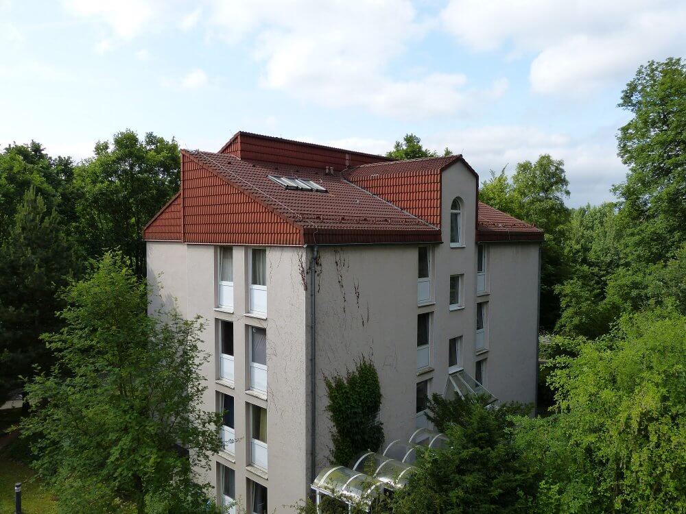 Blick auf das Christian Wolff Haus