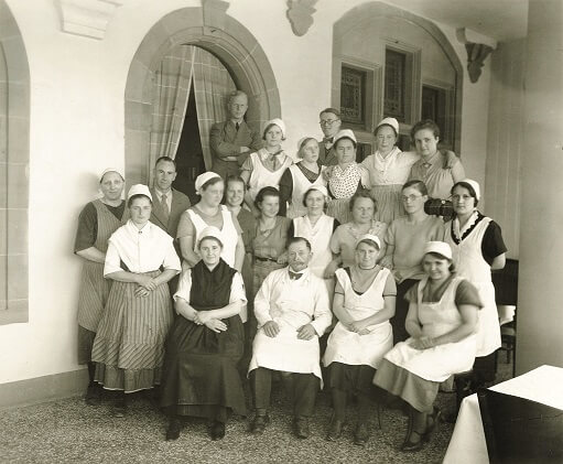 Küchenteam Mensa Reitgasse 1934