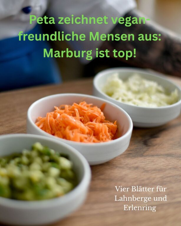 Peta Auszeichnung Mensen Marburg