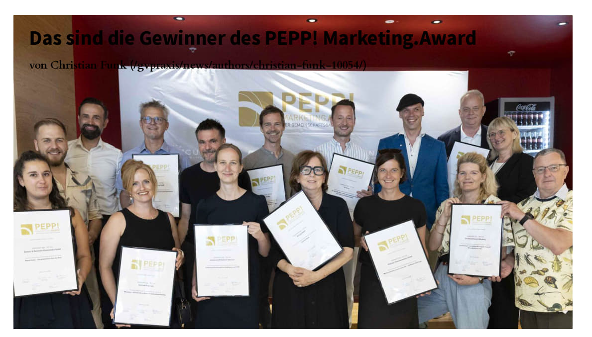 PEPP! Marketing.Award 2026 für unser Projekt „Insektenfood – nachhaltige Nahrung der Zukunft?“